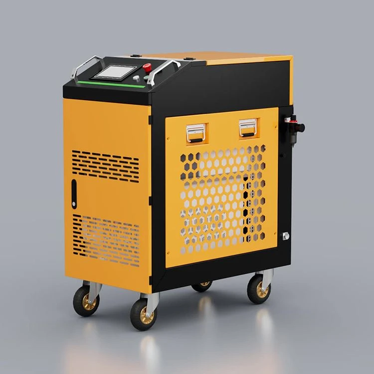 Meaisín glantacháin léasair cuisle 300W a bhaint as meirge iarnróid