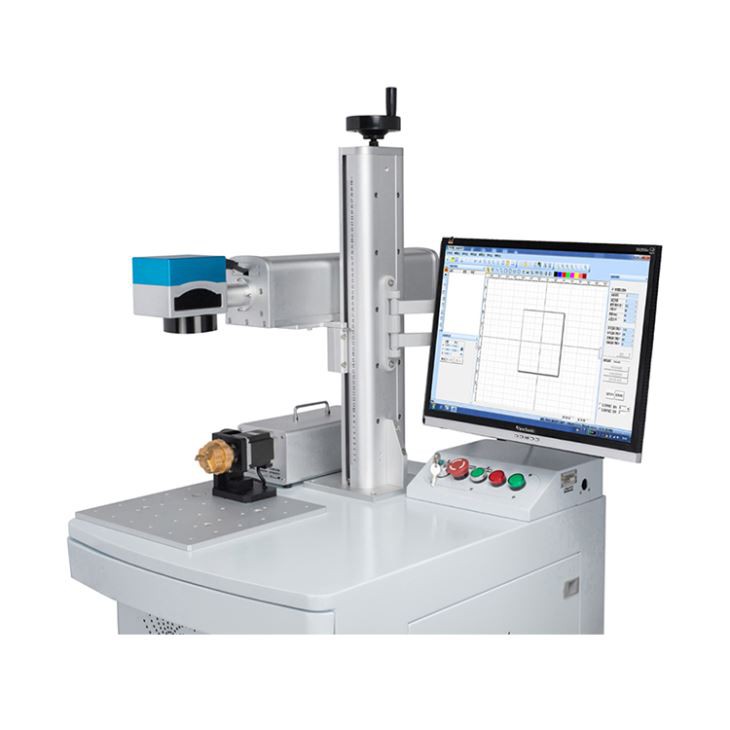 Enclosed Safe Fiber Laser Marking Machine For Metal 30w