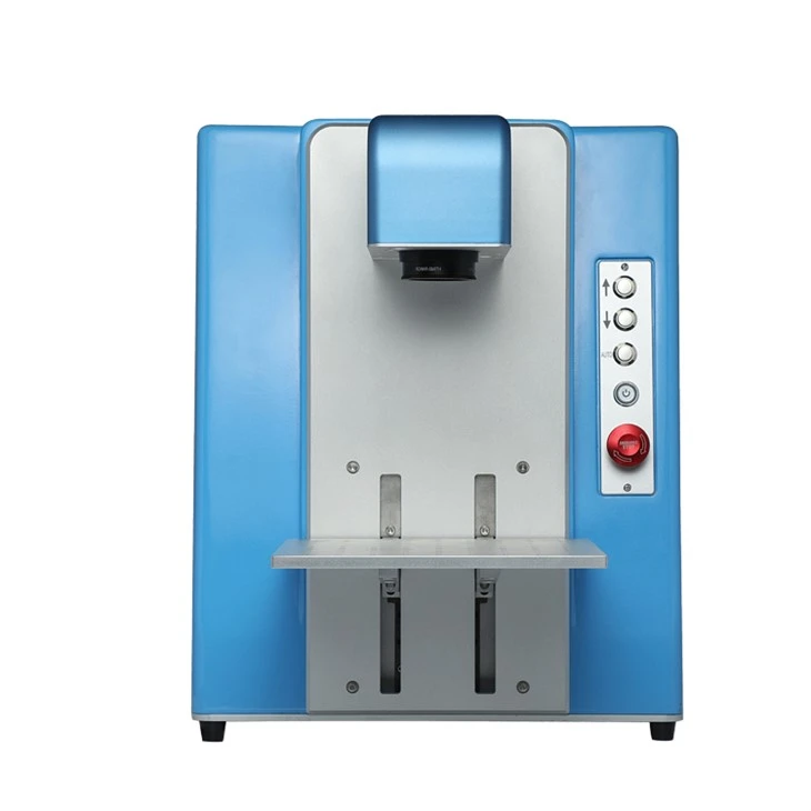Retro 30W Fiber Laser Coding Machine-Caife Cineál Meaisín Dearadh